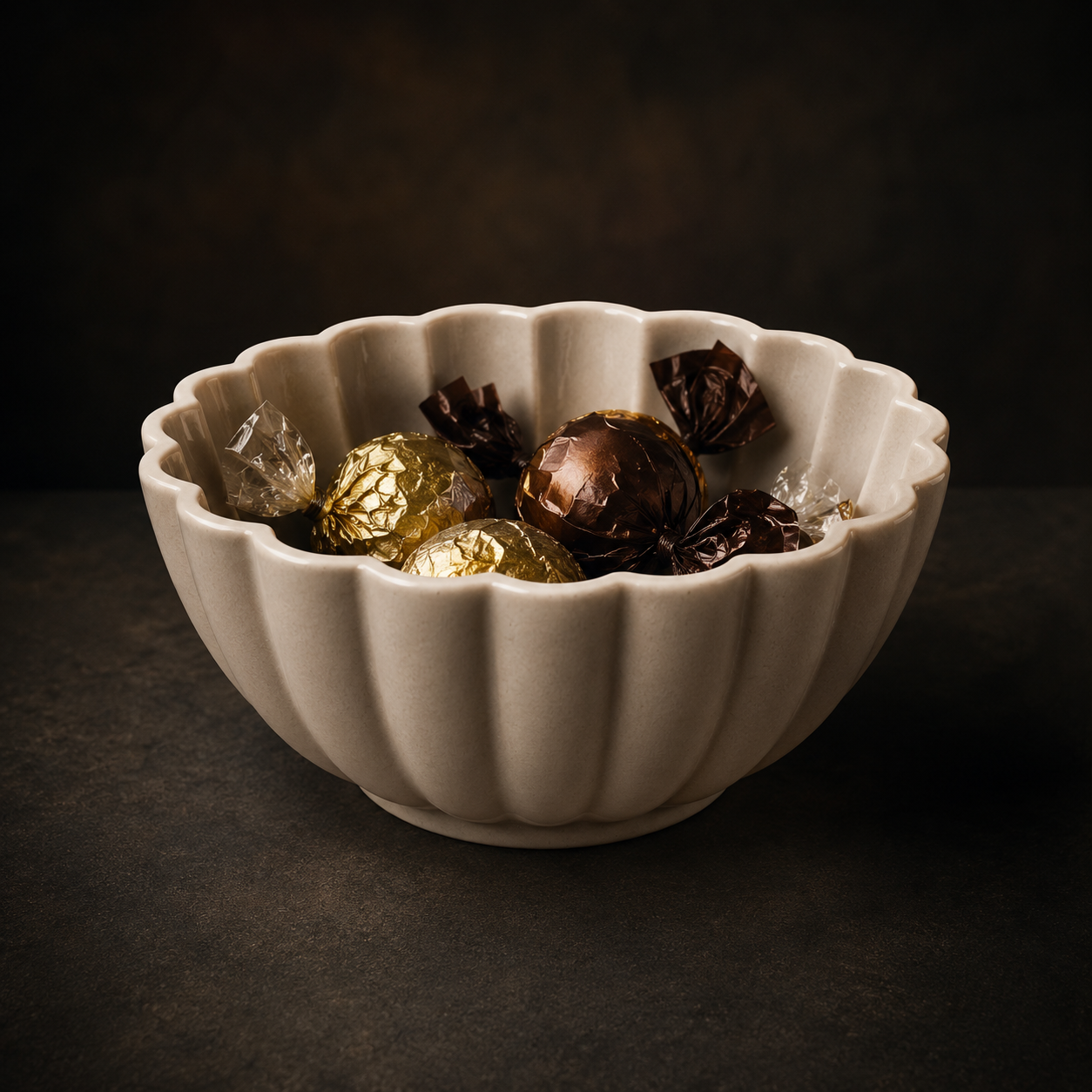 Scallop Bowl STL File – Decorative Ribbed Bowl 3D Print