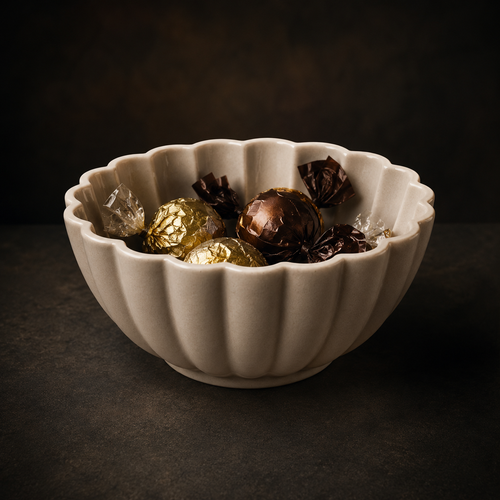 Scallop Bowl STL File – Decorative Ribbed Bowl 3D Print