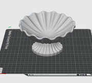 Shell Pedestal Bowl STL Decorative Catchall Dish 3D Print File