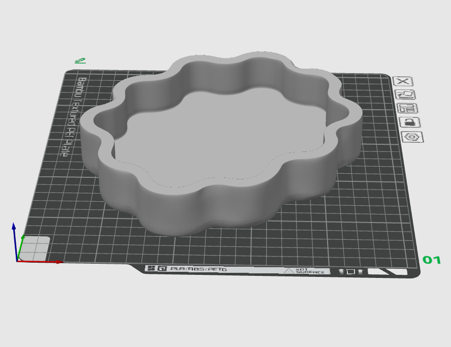 Wavy Catchall Tray STL File | Modern Jewelry Dish 3D Print File