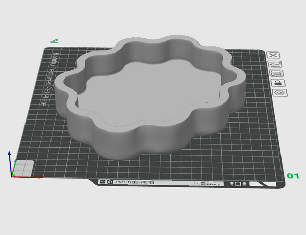 Wavy Catchall Tray STL File | Modern Jewelry Dish 3D Print File