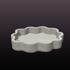 Wavy Catchall Tray STL File | Modern Jewelry Dish 3D Print File