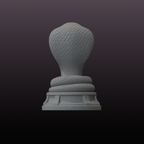 King Cobra Sculpture STL Snake Statue 3D Print File