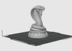 King Cobra Sculpture STL Snake Statue 3D Print File