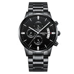Men's Chronograph Business Watch – Luxury Analog Quartz Waterproof