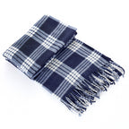 Premium Plaid Thermal Scarf – Unisex British Retro Wrap for Winter