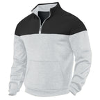 Men’s Fleece-Lined Zip Sweater | Loose Fit, Multicolor