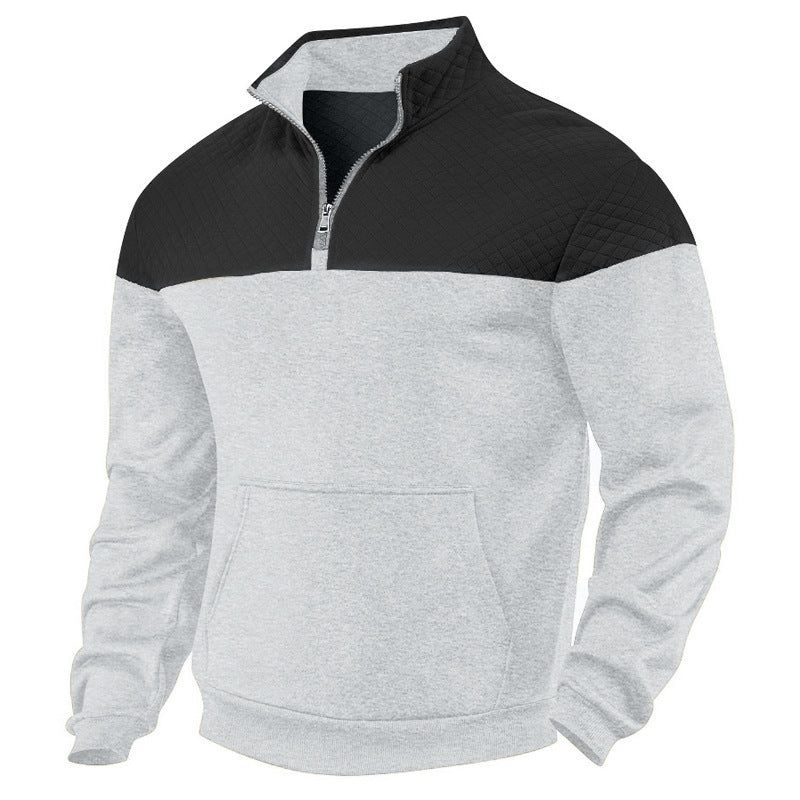 Men’s Fleece-Lined Zip Sweater | Loose Fit, Multicolor