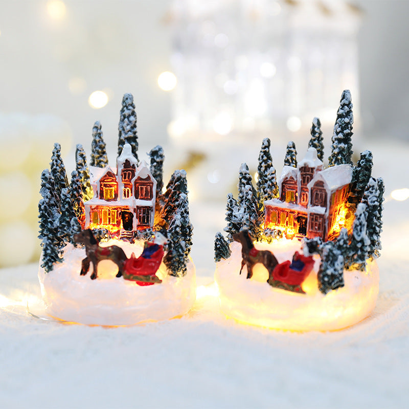 Christmas Resin House Ornament | Mini Festive Home Décor Gift Secondary image