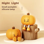 Silicone Pumpkin Night Light | Rechargeable Halloween Bedside Lamp