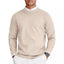 Men’s Round-Neck Long-Sleeve Knit Sweater | Casual Lightweight Pullover
