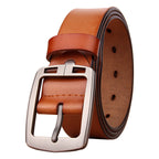 Men’s Retro Cowhide Leather Belt | Vintage Style