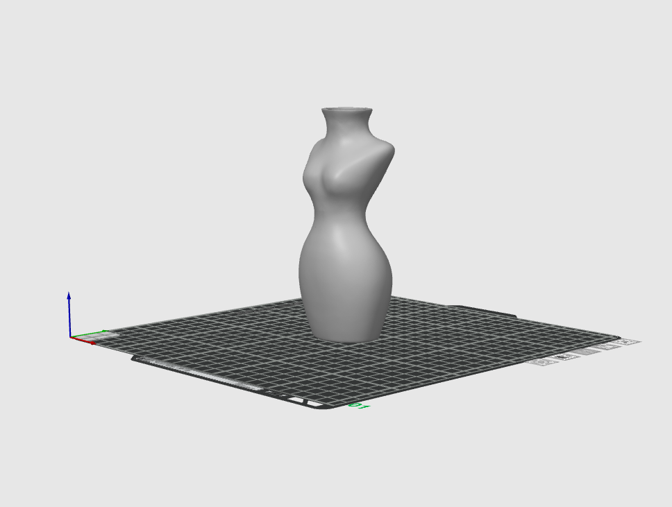 Female Torso Vase STL File – 3D Printable Woman Body Flower Vase Modern Sculptural Home Decor