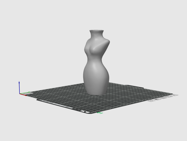 Female Torso Vase STL File – 3D Printable Woman Body Flower Vase Modern Sculptural Home Decor