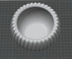 Fluted Planter & Decorative Bowl STL – 2-in-1 Minimal Design for 3D Printing