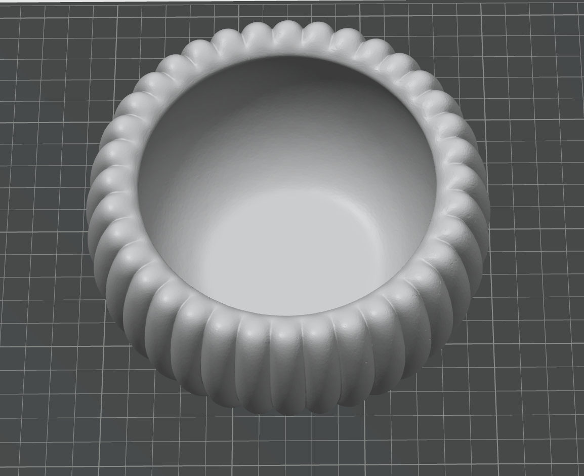 Fluted Planter & Decorative Bowl STL – 2-in-1 Minimal Design for 3D Printing