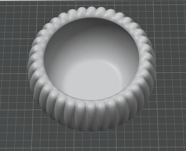 Fluted Planter & Decorative Bowl STL – 2-in-1 Minimal Design for 3D Printing