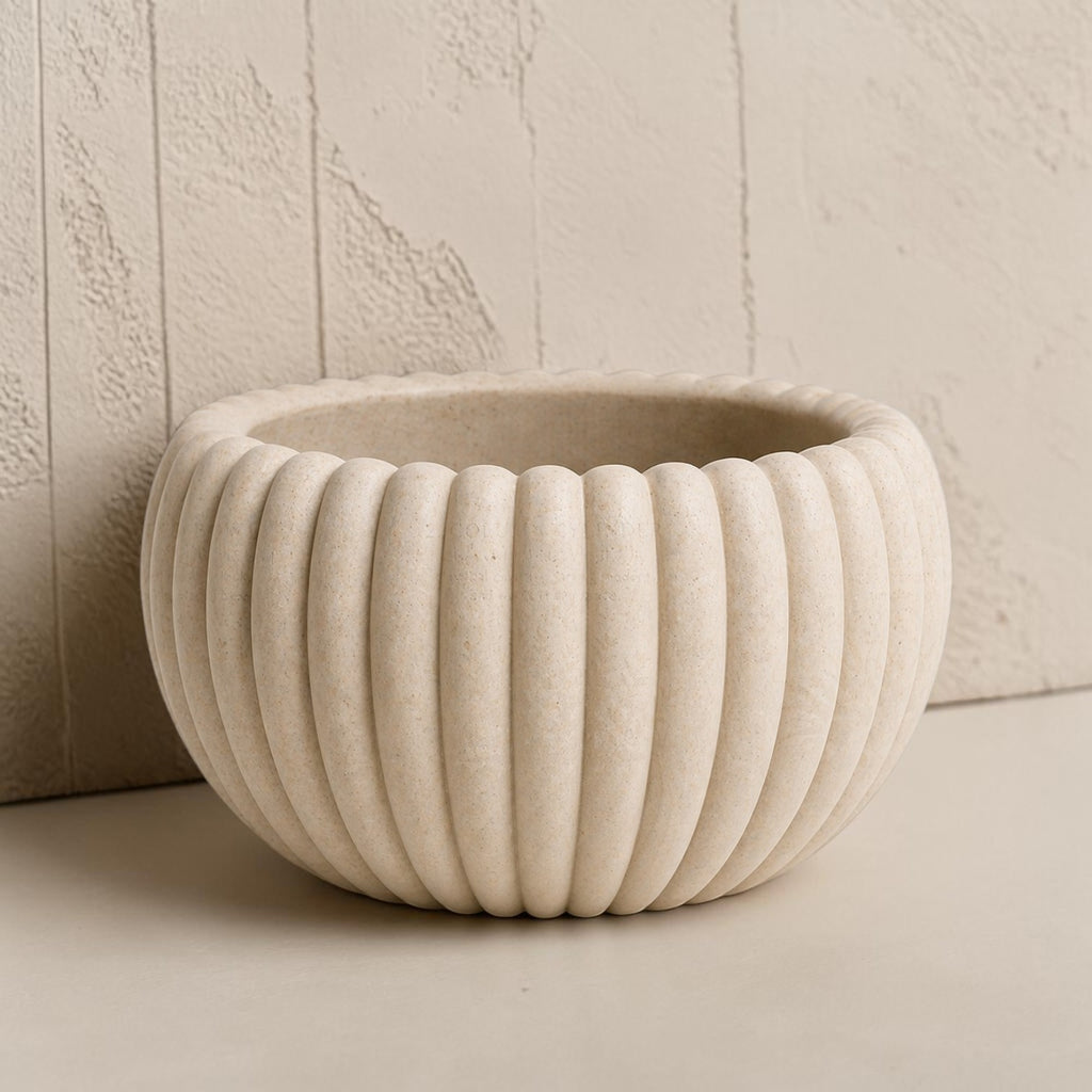 Fluted Planter & Decorative Bowl STL – 2-in-1 Minimal Design for 3D Printing