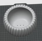 Fluted Planter & Decorative Bowl STL – 2-in-1 Minimal Design for 3D Printing
