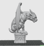 Gargoyle Guardian STL – Gothic Demon Statue 3D Print File