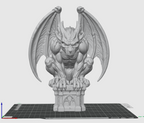 Gargoyle Guardian STL – Gothic Demon Statue 3D Print File