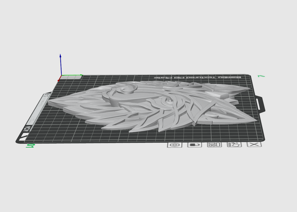 Geometric Wolf Wall Art STL File – Modern Wolf Head 3D Print