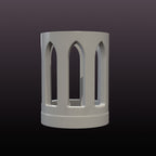 Gothic LED Candle Holder STL – Printable Lantern Decor 3D Print File