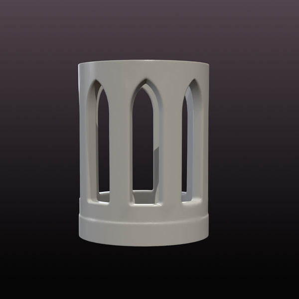 Gothic LED Candle Holder STL – Printable Lantern Decor 3D Print File