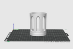 Gothic LED Candle Holder STL – Printable Lantern Decor 3D Print File