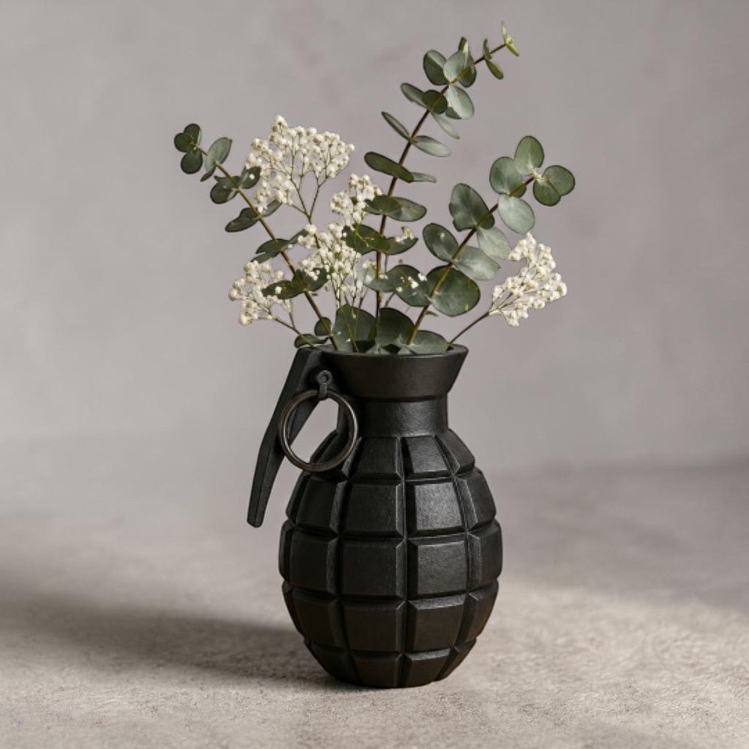 Grenade Vase STL – Modern Statement Decor Vase for 3D Printing - Unique Sculptural Design