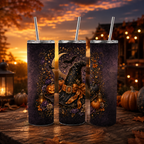 Halloween Witch Hat Tumbler Wrap PNG | 20oz Skinny Sublimation Design