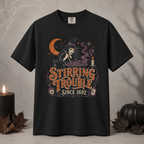 Stirring Trouble Since 1692 PNG – Vintage Witch Halloween Shirt Design – Sublimation DTF Digital Download