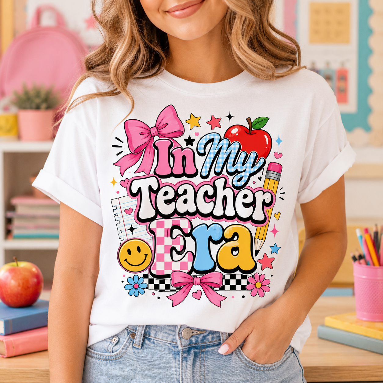 In My Teacher Era PNG File | Teacher Sublimation Shirt Design Main image