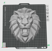 Low Poly Lion Head Wall Art STL File – Roaring Lion 3D Print Wall Sculpture
