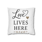 Love Lives Here Pillow Design PNG File | Home Decor Cushion Cover Download