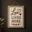 Love Lives Here Wall Art STL – Multi Color 3D Print File