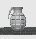 Grenade Vase STL – Modern Statement Decor Vase for 3D Printing - Unique Sculptural Design