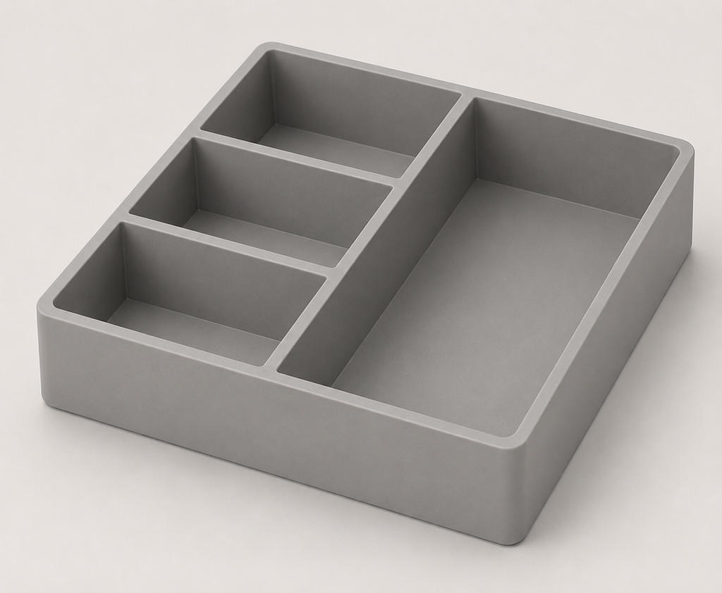 Minimalist Desk Organizer STL File – Modern Tray 3D Print