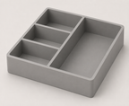 Minimalist Desk Organizer STL File – Modern Tray 3D Print