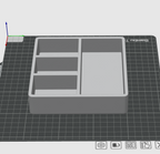 Minimalist Desk Organizer STL File – Modern Tray 3D Print