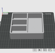 Minimalist Desk Organizer STL File – Modern Tray 3D Print