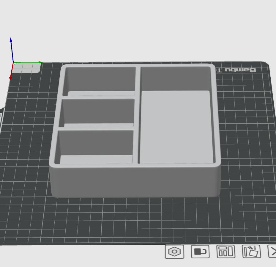Minimalist Desk Organizer STL File – Modern Tray 3D Print