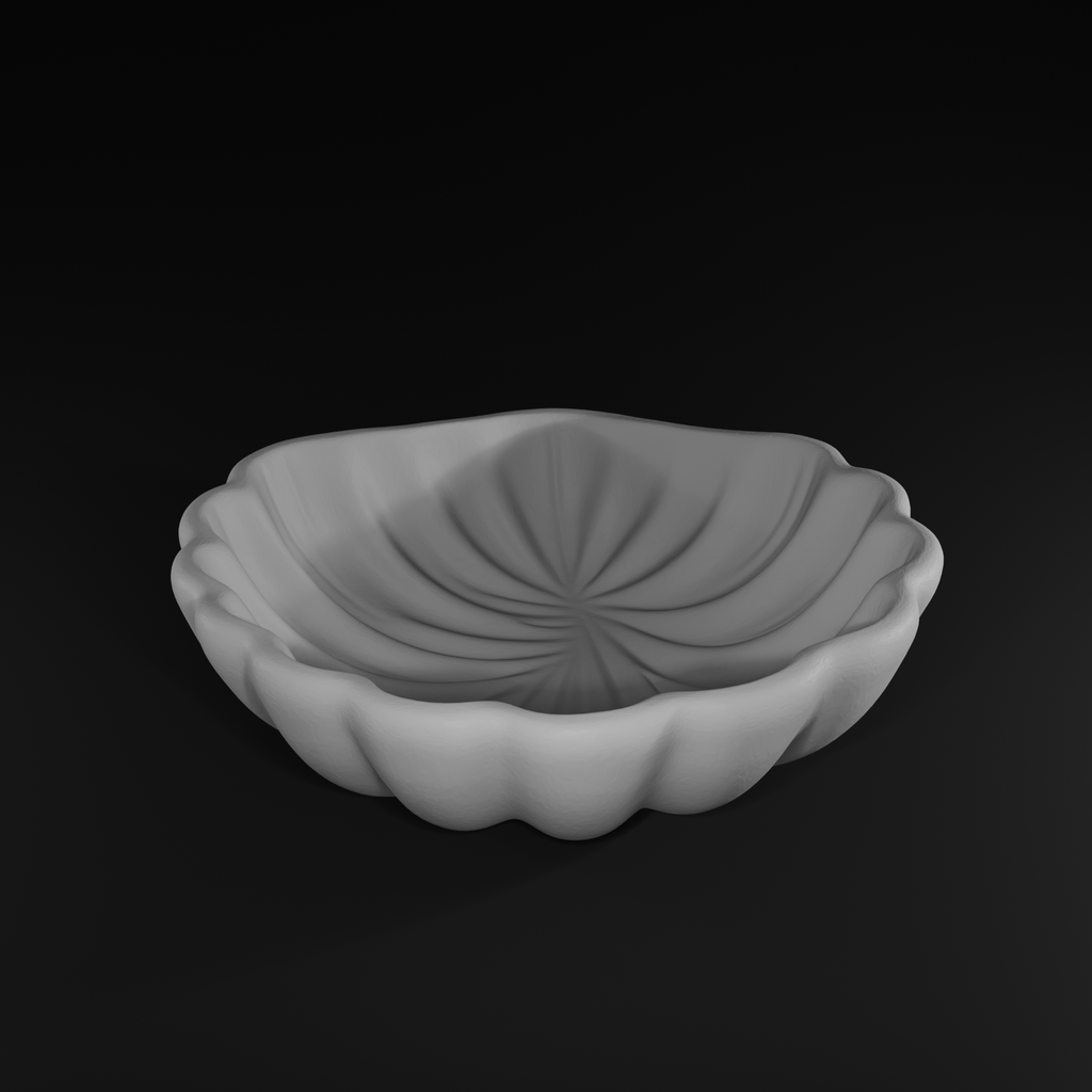3D Print Shell Jewelry Dish STL | Coastal Catchall Organizer Bowl File