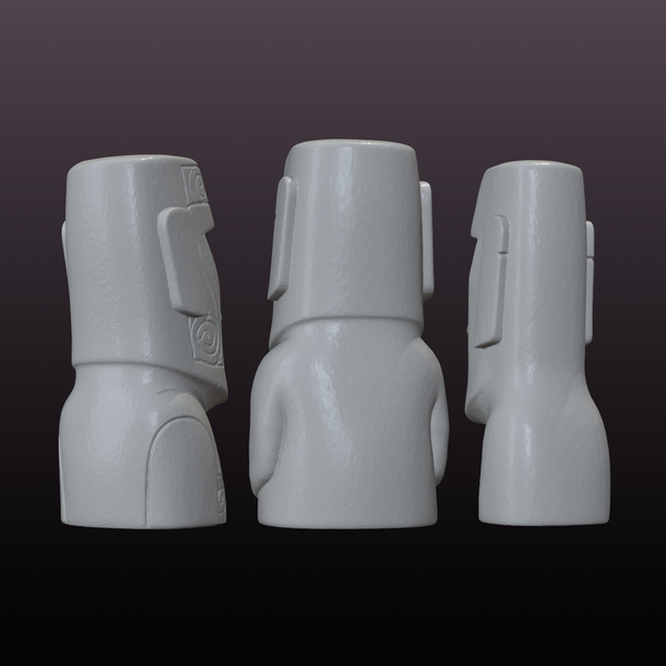 Moai Statue STL Set – Easter Island Sculpture 3D Print File Bundle