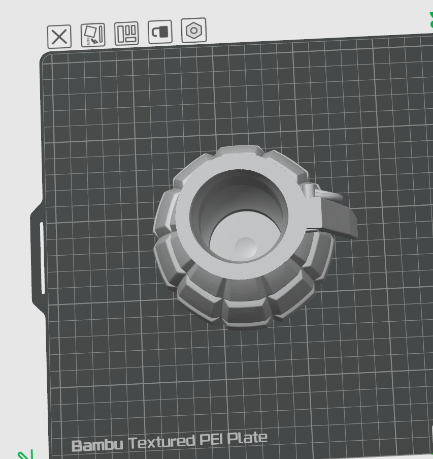 Grenade Vase STL – Modern Statement Decor Vase for 3D Printing - Unique Sculptural Design