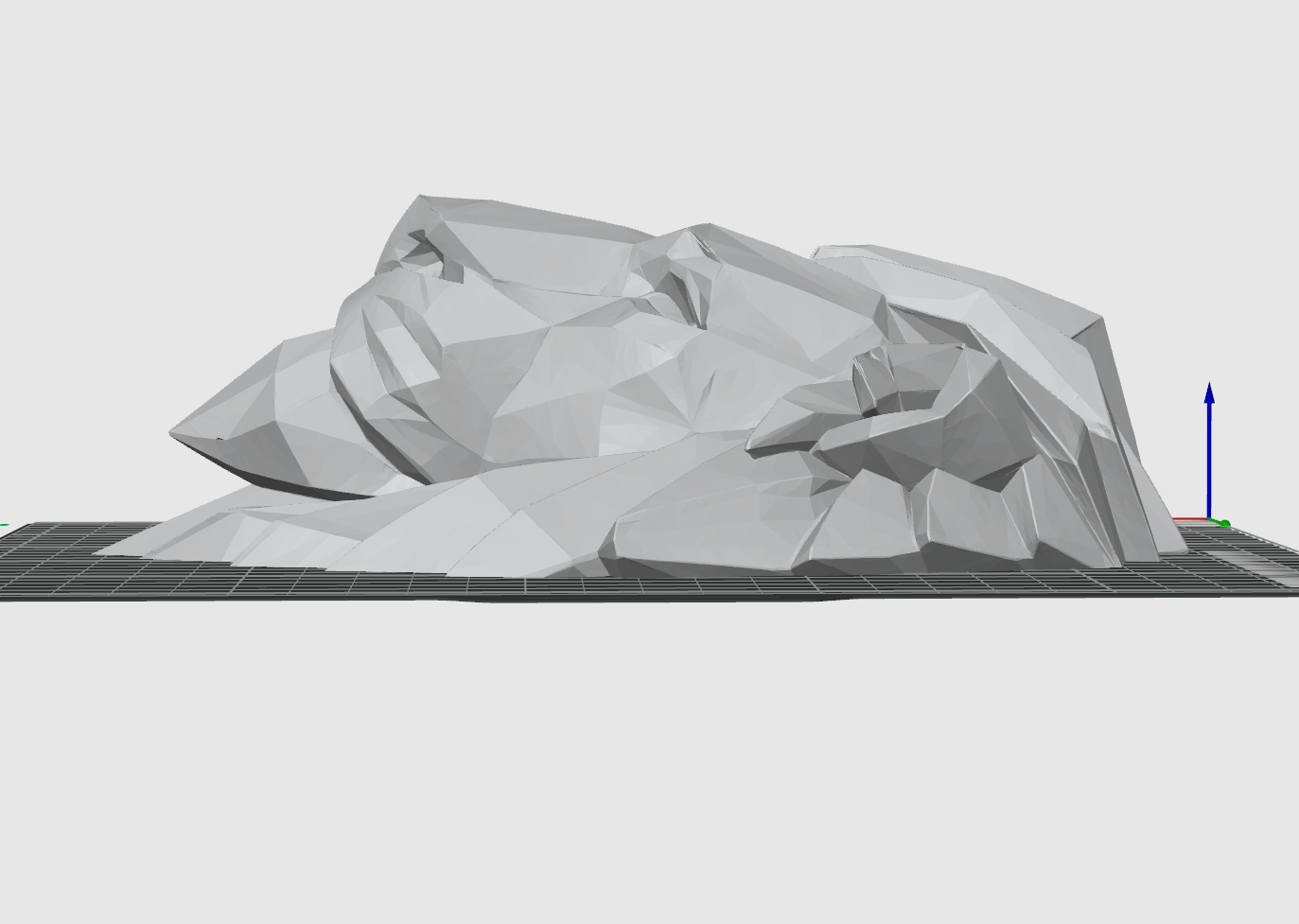 Lion Wall Art STL – Geometric 3D Wall Decor with Keyhole Mount - Low Poly Lion Head