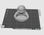 Mummy Desk Organizer STL File – Halloween Trinket Tray, Jewelry Dish & 3D Print Catchall