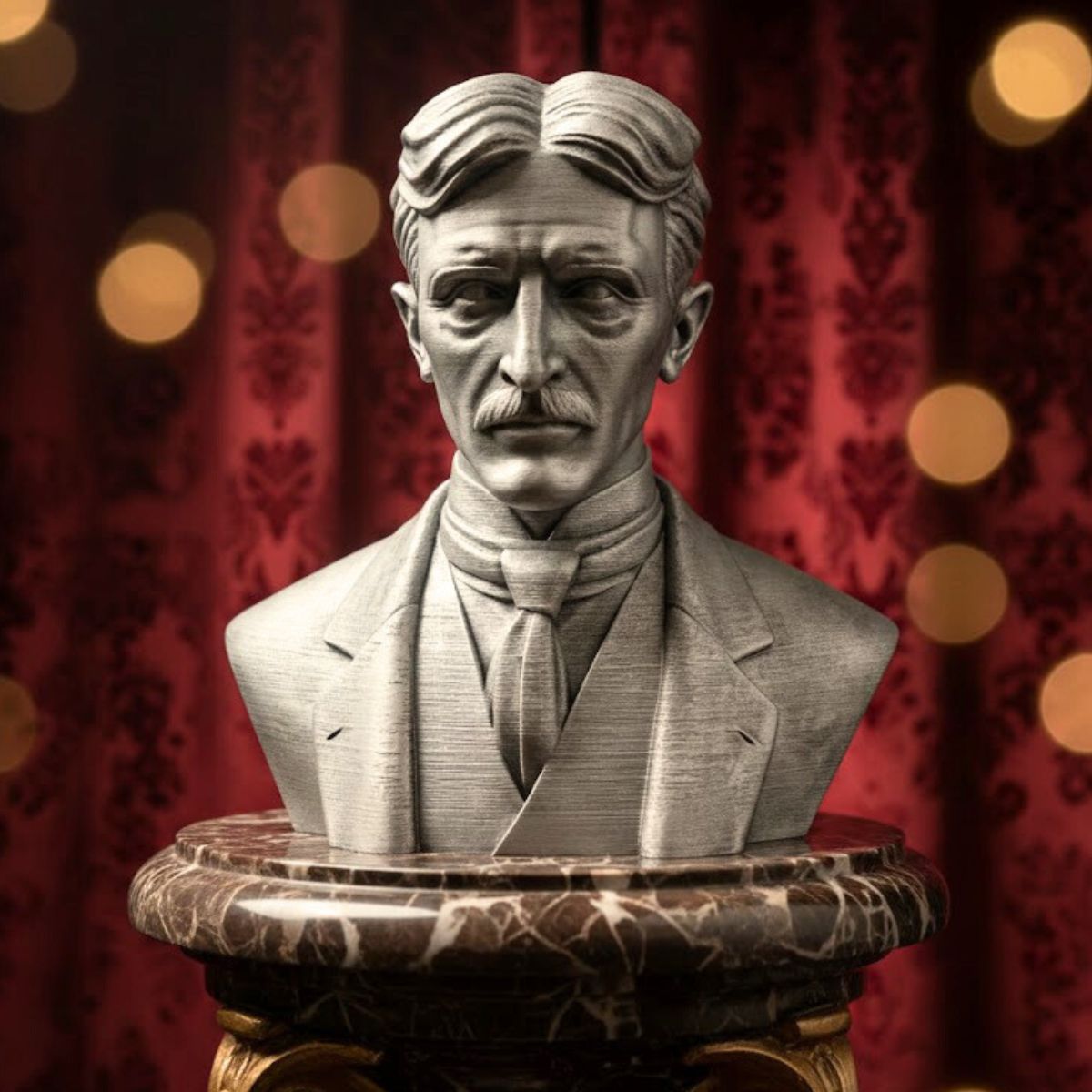 Nikola Tesla Inventor Bust – Hand Waxed Artisan Edition Main image