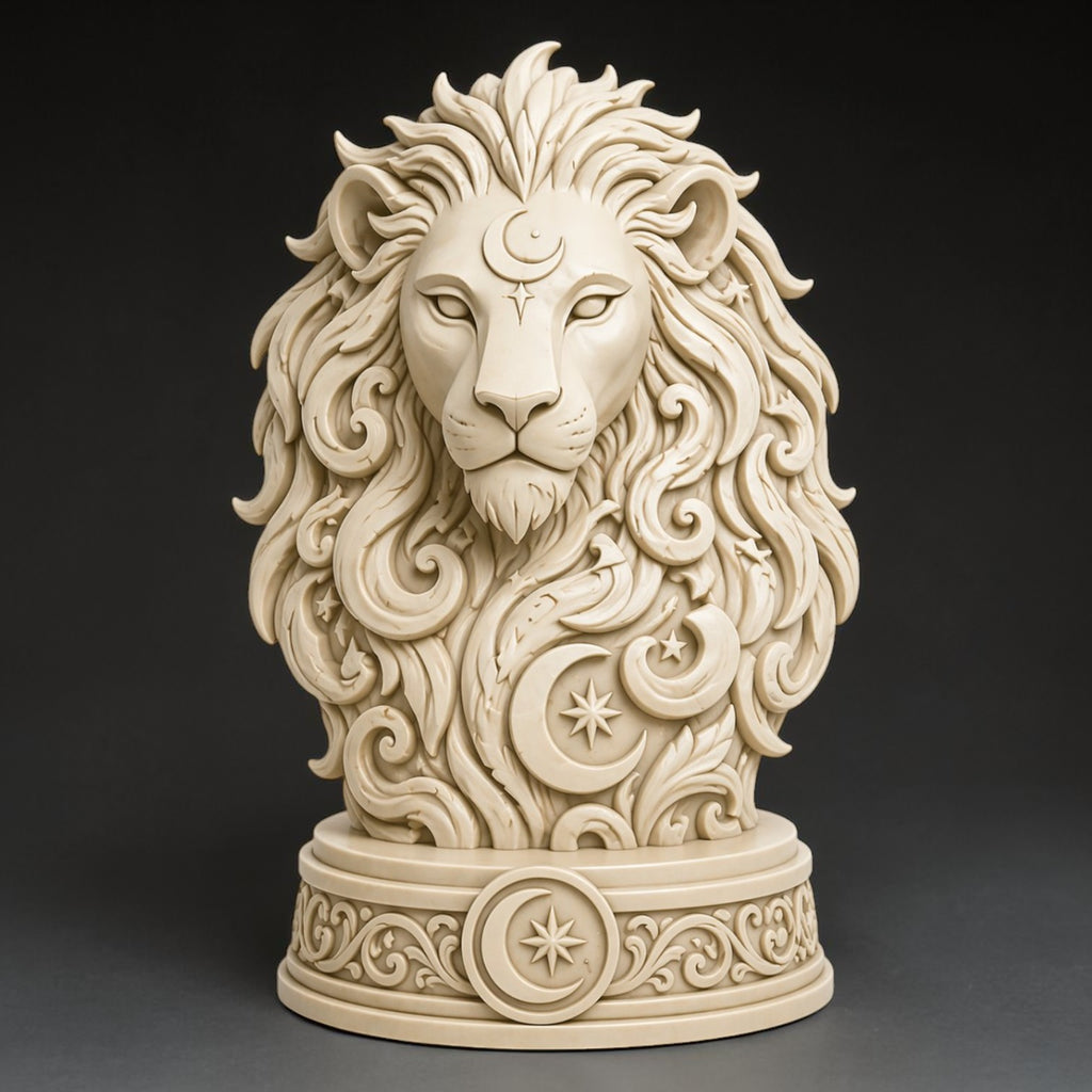 Ornate lion sculpture STL for 3D printing