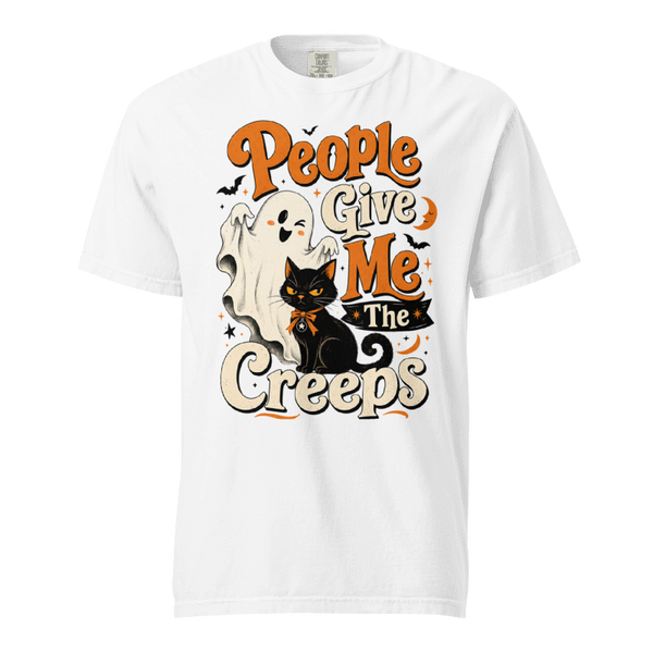 People Give Me The Creeps PNG | Halloween Sublimation Shirt Design